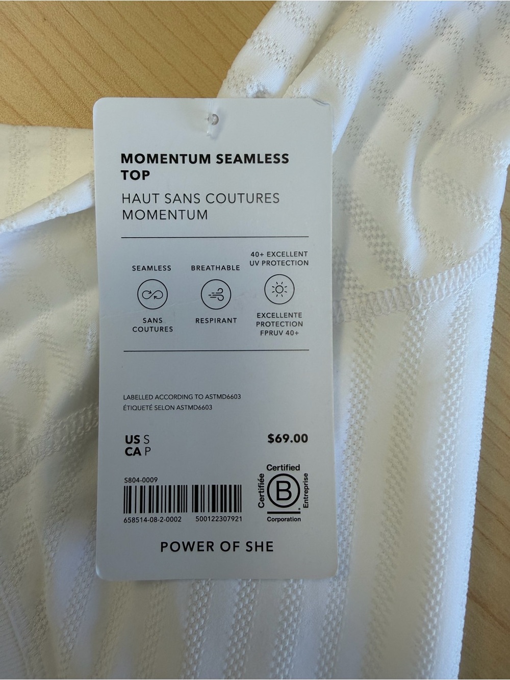 Athleta Momentum Seamless Top - White
